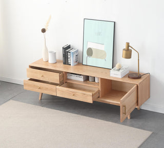 rustic giovanni wooden tv console with ample storage