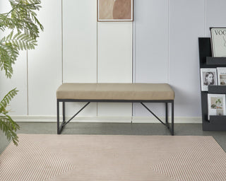 salvia padded dining bench