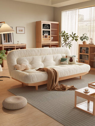 sasha wooden frame sofa bed modern living room