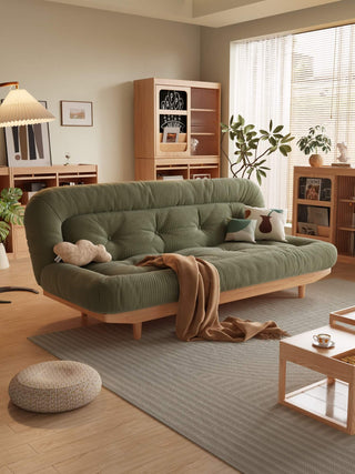 sasha wooden frame sofa bed space saving solution