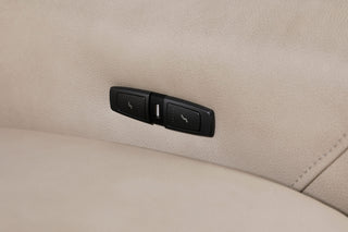 sebastian recliner elegant beige leather sofa