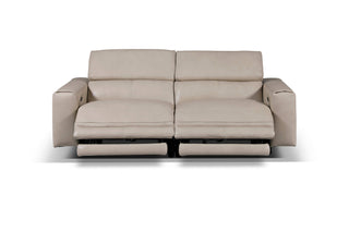 sebastian recliner living room beige leather sofa