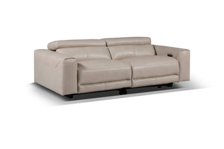 sebastian recliner luxury beige leather sofa