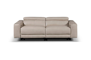 sebastian recliner modern beige leather sofa