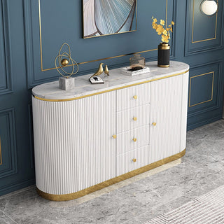 sera sideboard cabinet with drawers golden accents