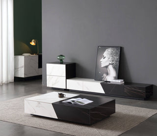 serenity tv console sintered stone minimalist design