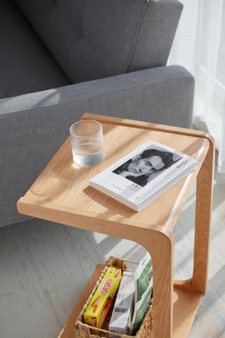 simple nido side table on casters