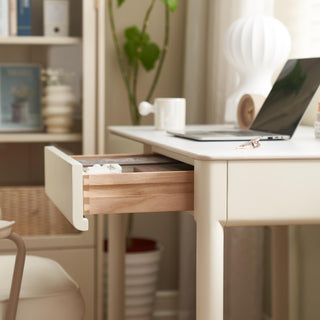 sintered stone top cleo white study table