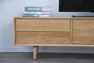 sleek alessio tv cabinet wooden with lift up door feature