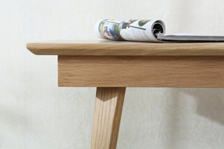 sleek design luca oak dining bench