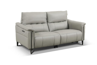 sleek grey recliner sofa nolan