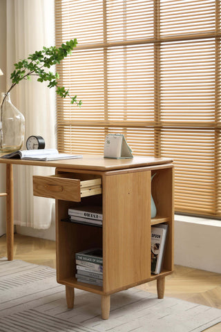 sleek rocco solid wood study desk organizational design
