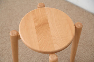 sleek seth oak stool classic finish