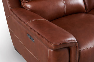 sofa kira brown recliner electric