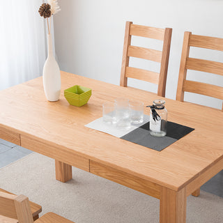 solid oak anto nordic dining table for modern homes