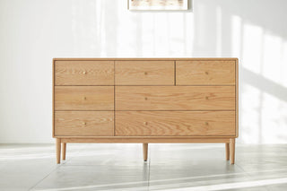 spoleto short chest of drawers solid oak