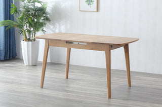 stefano expandable dining table oak wood versatile