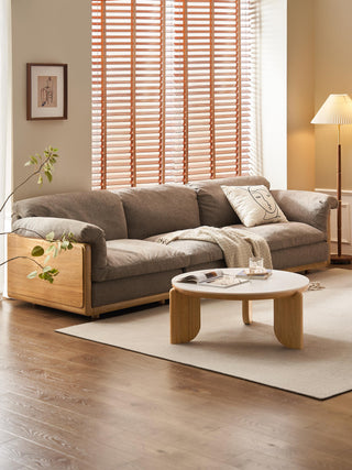 stylish fortuna wooden frame sofa