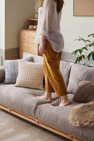 stylish valencia wooden sofa