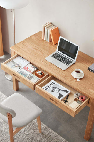 stylish zamor study desk with shelves