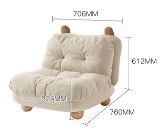 tani kids sofa chair with ottoman wooden legs