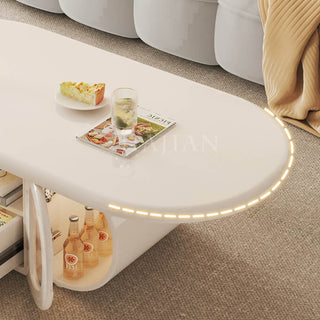 taya stylish white gloss coffee table