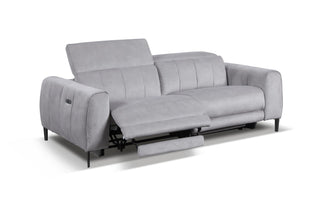 tech fabric power recliner sofa enzo usb