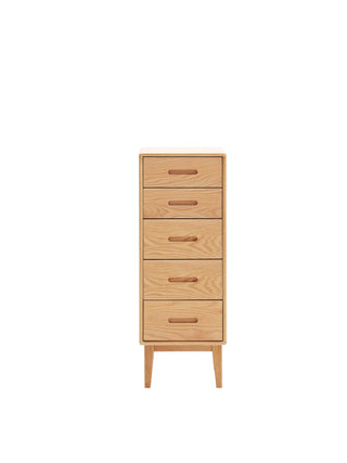 terre narrow chest of drawers oak