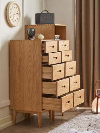 terre narrow chest of drawers rounded corners