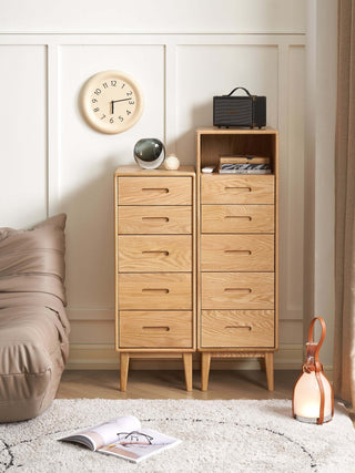 terre solid wood narrow chest of drawers