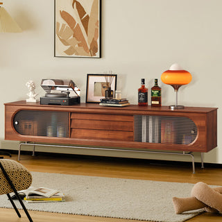 tess living room vintage tv console