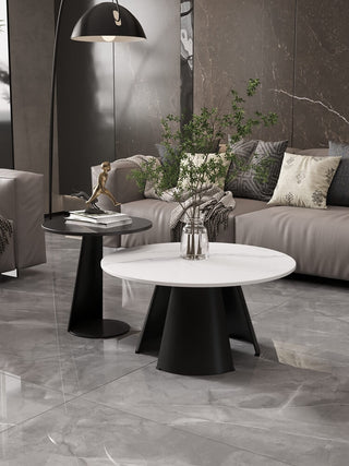 tessa round marble coffee table