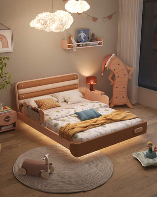 tiki floating kids bed modern childroom style