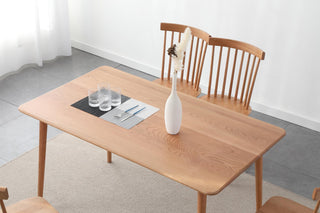 timeless oak wood dining table dante model