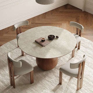 Tino Round Wooden Dining Table