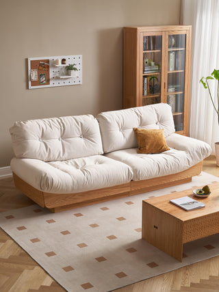 tova contemporary wooden couch