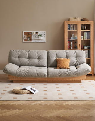tova modern sofa wood finish