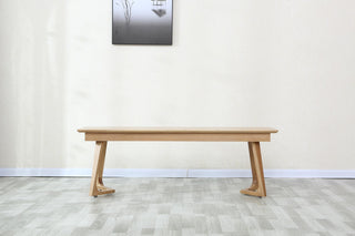 traditional style luca oak bench