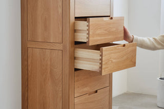 tropea oak wood chest spacious storage