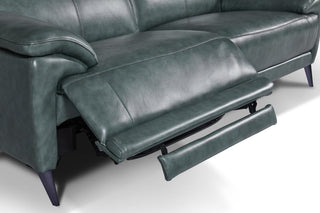 unique green titus 3 seater recliner sofa