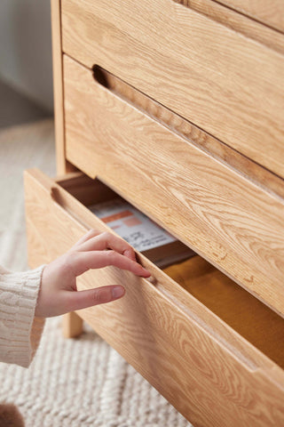 vasto oak chest of drawers sleek look