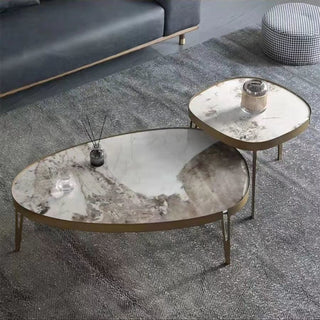 verdi black marble coffee table modern