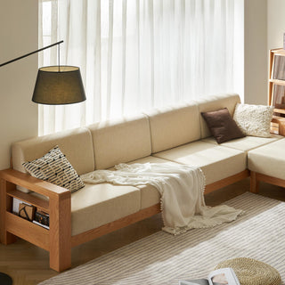 versatile oaky wooden l sofa
