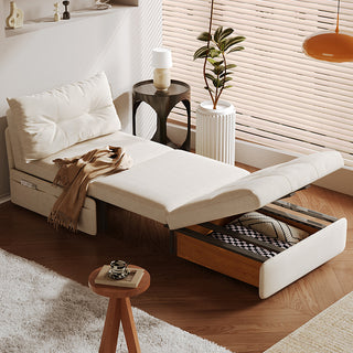 viana storage sofa bed magazine slot design