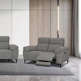 victor electric recline fabric couch