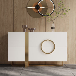 white and gold sideboard hamo