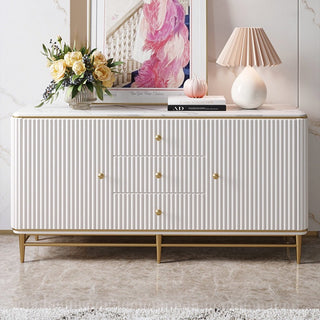 white fluted sideboard xavor