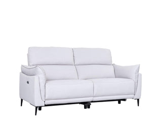 white leather electric recliner sofa gabriel