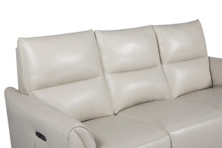 white top grain leather sofa with recliner bernice