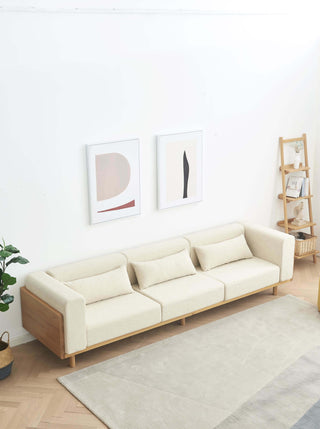 wooden luxe sofa 3 seater style